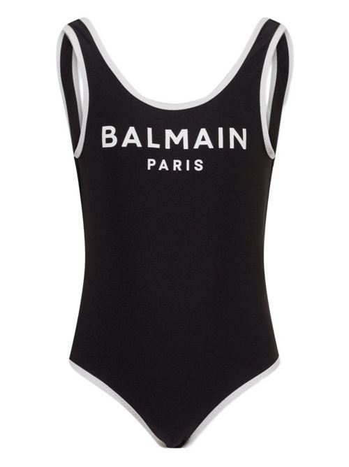 Costume intero bambina Balmain nero con logo BALMAIN Kids | BXCA0DZ0005930BC